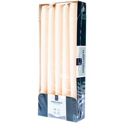 METRO PROFESSIONAL Svíčka 2 x 24 cm slonová kost 10 ks
