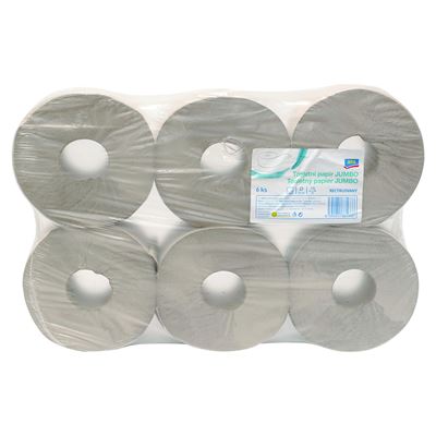 aro Jumbo Toaletní papír recykl. 1vrstvý 190 mm 175 m 6 ks
