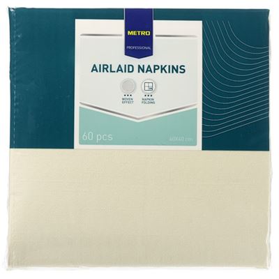 METRO PROFESSIONAL Ubrousky 40 x 40 cm krémové 60 ks