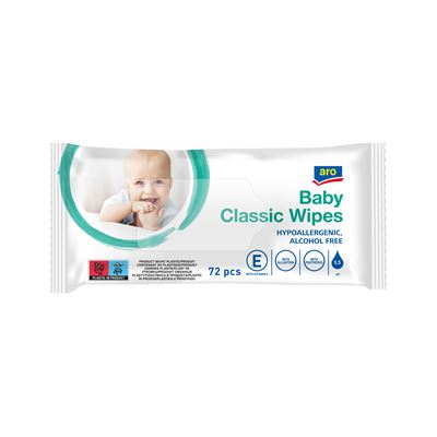 aro Classic Dětské vlhčené ubrousky 72 ks