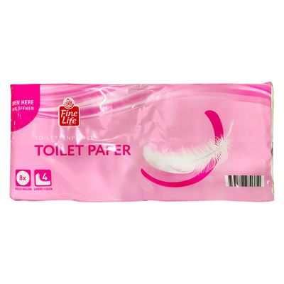 Fine Life Toaletní papír 20,1 m 4vrstvé 8 ks