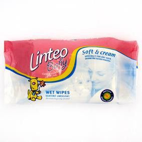 Linteo Ubrousky vlhčené dětské náhradní náplň 72 ks