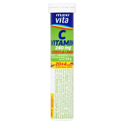 maxi vita Vitamin C šumivé tablety 20 ks