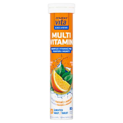 maxi vita Multivitamín šumivé tablety 20 ks