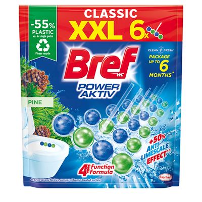 Bref Power Aktiv Pine WC blok 6 x 50 g