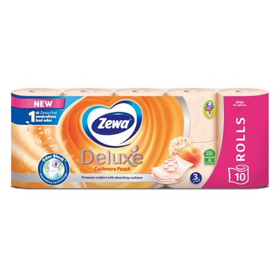 Zewa Deluxe Cash Peach Toaletní papír 19,3 m 3vrstvý 10 ks