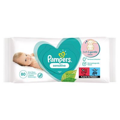 Pampers Sensitive vlhčené ubrousky 80 ks