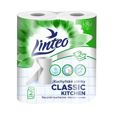 Linteo Classic Kuchyňské utěrky 2 role 2vrstvy 9,3 m 1 ks