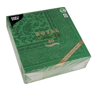 PAP STAR Royal Collection Ubrousky Dark Green 50 ks