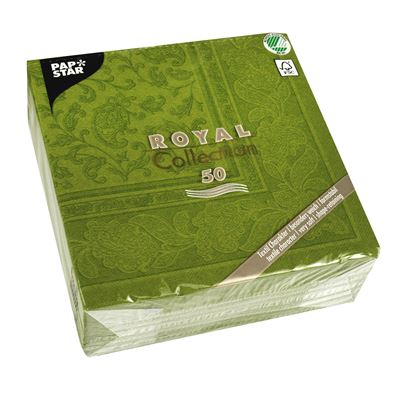 PAP STAR Royal Collection Ubrousky Olive 50 ks