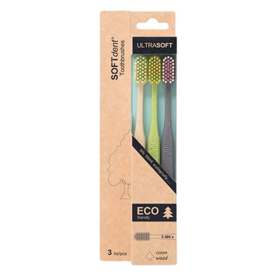 ECO Zubní kartáček Ultrasoft 3 ks