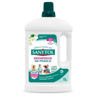 SANYTOL Dezinfekce na prádlo bílé květy 1 l