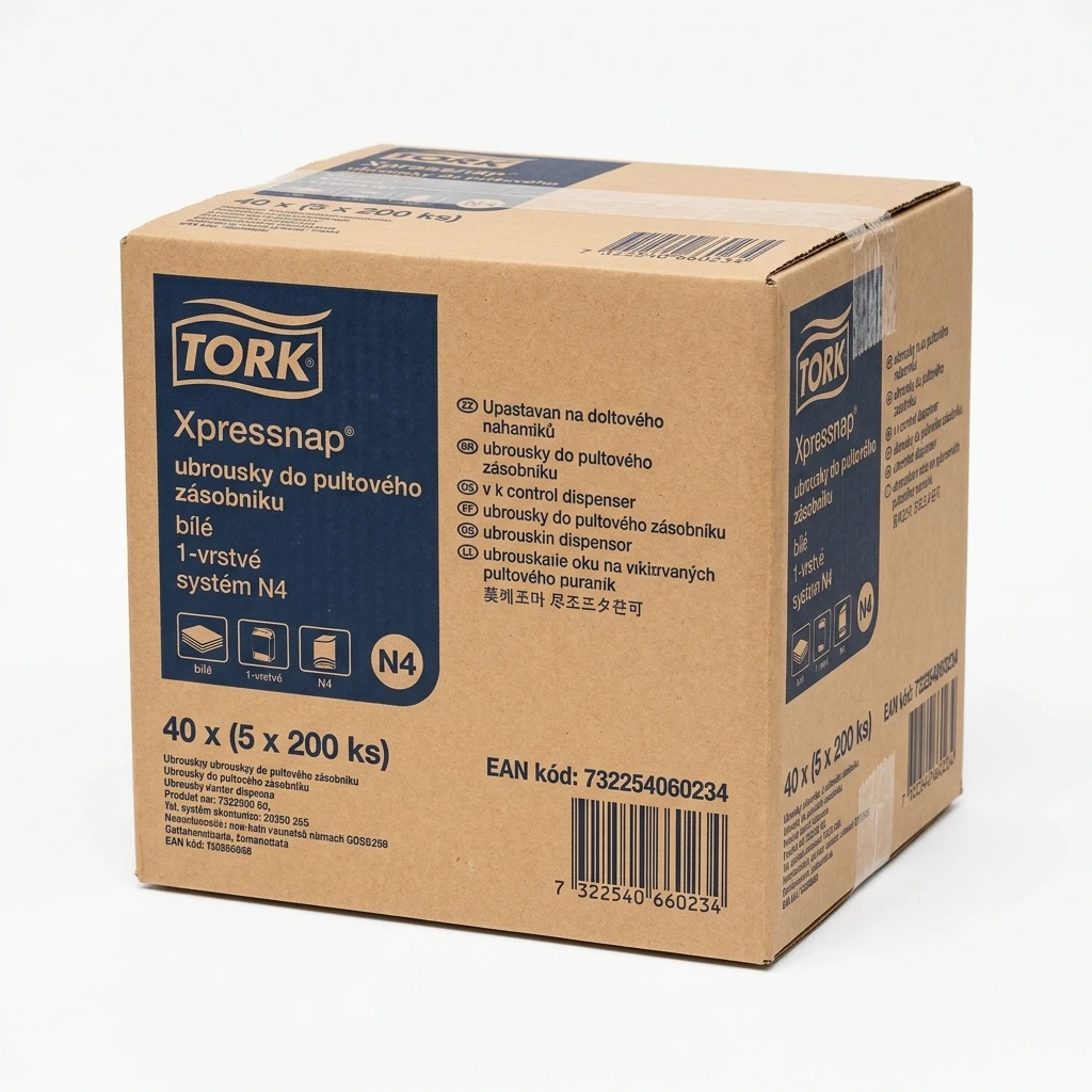 TORK Xpressnap ubrousky do pultového zásobníku bílé 40 x (5 x 200 ks)