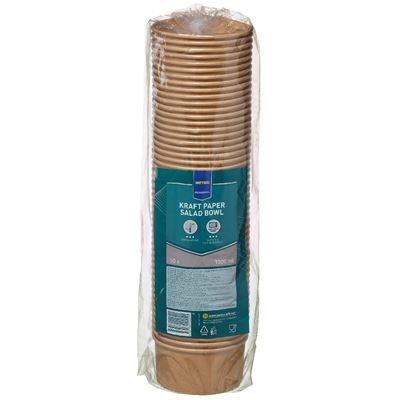 METRO PROFESSIONAL Kraft Miska salátová 1000 ml 50 ks
