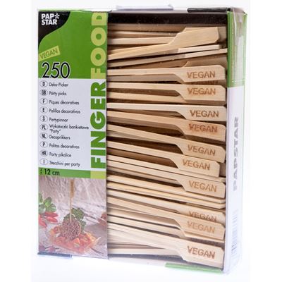 FINGERFOOD Napichovátko Vegan papstar 12 cm 250 ks