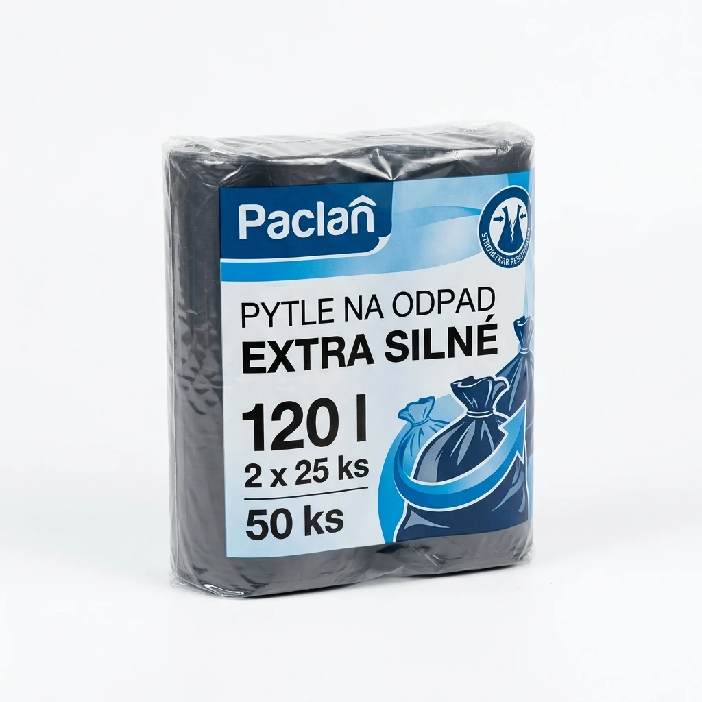 Paclan Pytle na odpad Extra silné 120 l 2 x 25 ks
