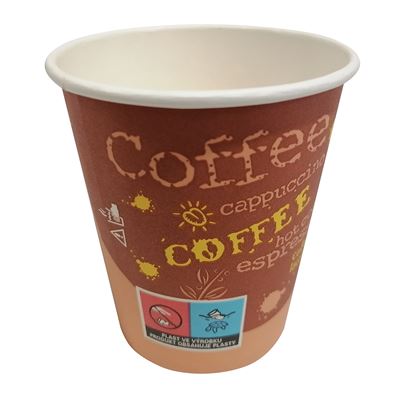aro Kelímek na kávu coffee to go 200 ml papírový s fólií 50 ks