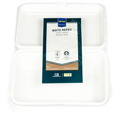 METRO PROFESSIONAL Menubox s víkem Takeaway 50 ks