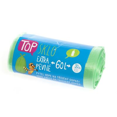 Pytle na tříděný odpad 60L zelené 30 ks