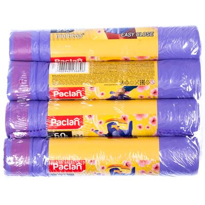 Paclan Standard Pytle na odpad zatahovací 60 l 4 x 10 ks