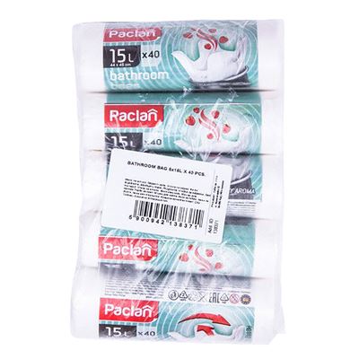 Paclan Pytel na odpadky Standard 15 l bílý 5 x 40 ks