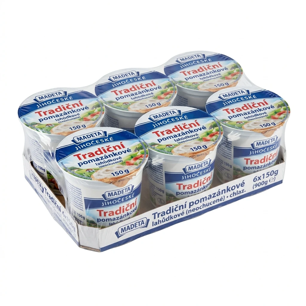 MADETA Jihočeské Tradiční pomazánkové lahůdkové (neochucené) chlaz. 6 x 150 g