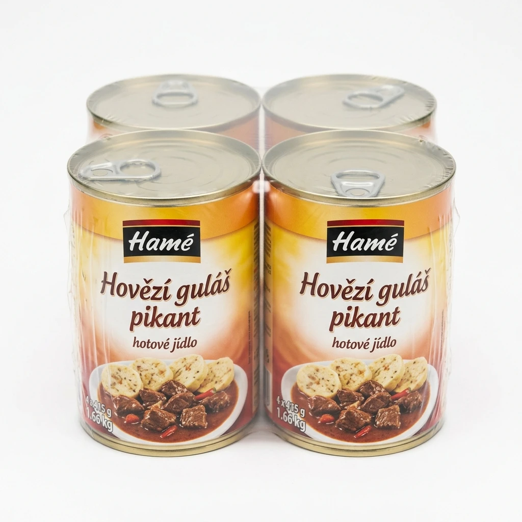 Hamé Hovězí guláš pikant hotové jídlo 4 x 415 g