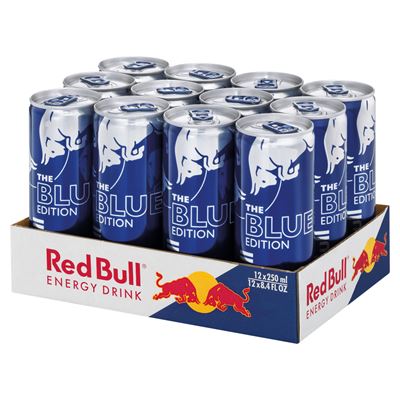 Red Bull Blueberry/borůvka energetický nápoj 12 x 250 ml plech