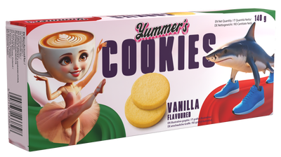 Yummer's Italian Brainrot sušenky s příchutí vanilky