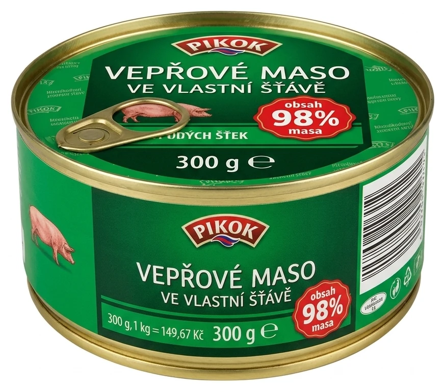PIKOK Vepřové maso ve vlastní šťávě