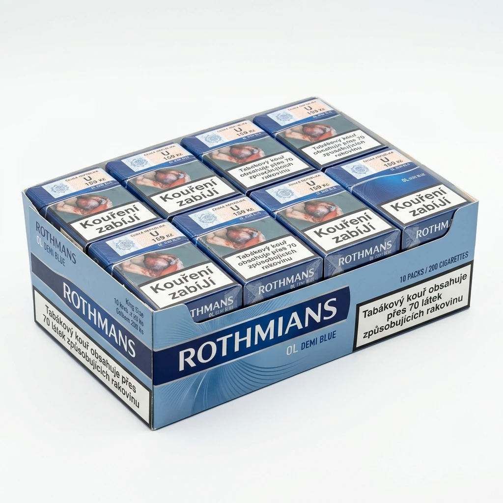 Rothmans Ol Demi Blue king size tvrdé bal. 10 krab. 20 ks kolek U 159 Kč VO cena