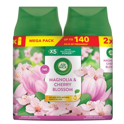 Air Wick Freshmatic Náplň do osvěžovače vzduchu – Květy třešní DUO (2x 250 ml)