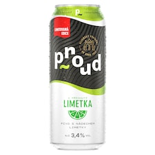 Proud S příchutí limetka pivo výčepní ochucené 0,5l