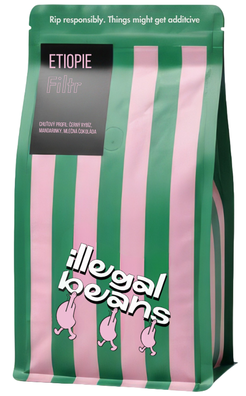 illegal beans Etiopie Bekele Yutute filtr zrnková káva