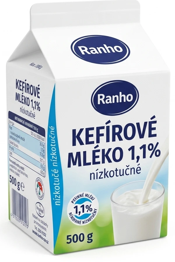 Kefírové mléko 1,1% nízkotučné