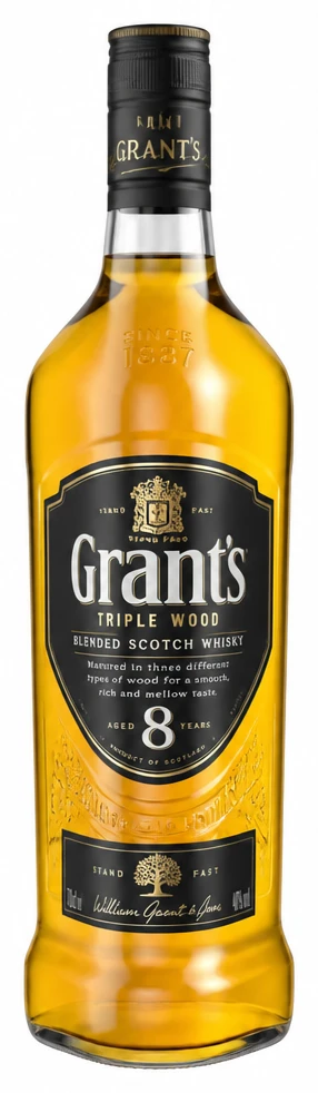 GRANT'S TRIPLE WOOD 8 Y.O. Skotská whisky