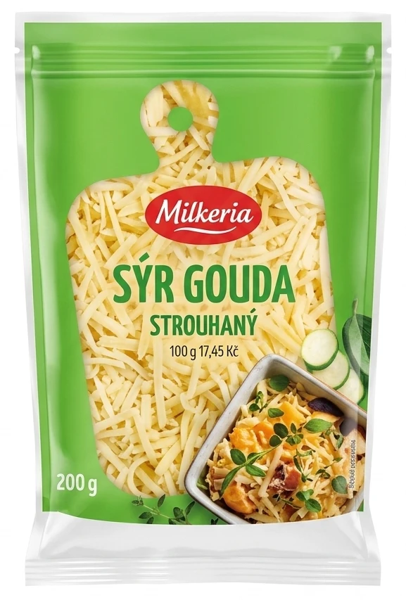 Sýr Gouda strouhaný Milkeria