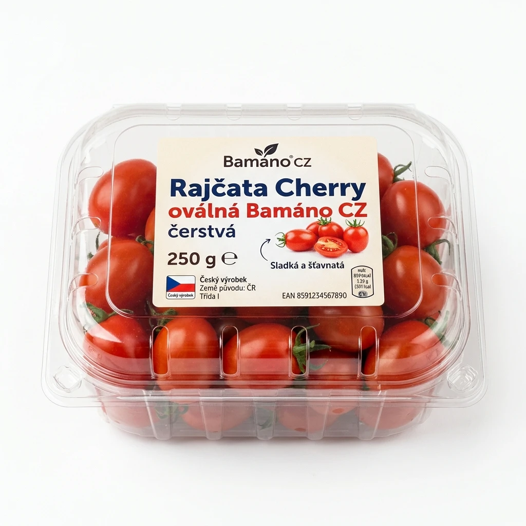 Rajčata Cherry oválná Bamáno CZ čerstvá 250 g