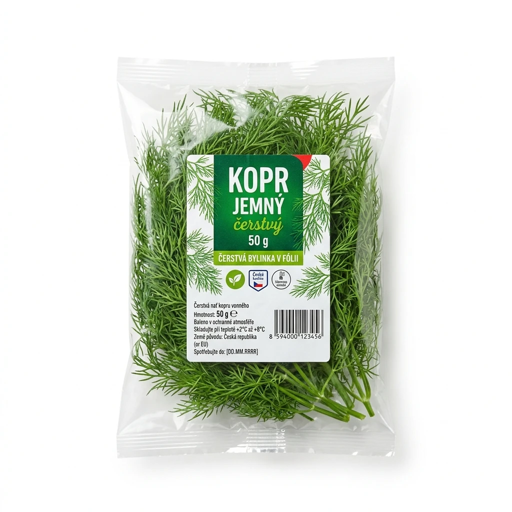 Kopr jemný čerstvý 50 g fólie