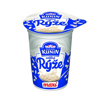 MLÉKÁRNA KUNÍN Mléčná rýže natural chlaz. 12 x 450 g