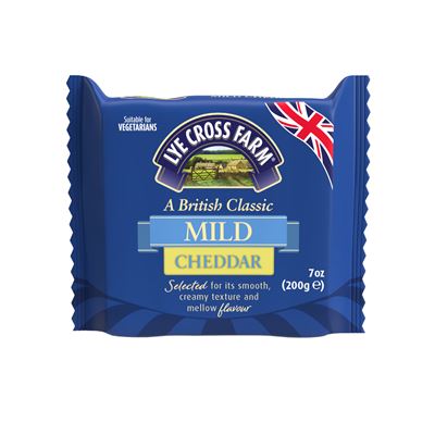 LYE CROSS FARM Mild Cheddar White chlaz. 200 g