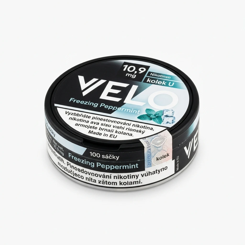 VELO Freezing Peppermint 10,9 mg kolek U sáčky 5 ks
