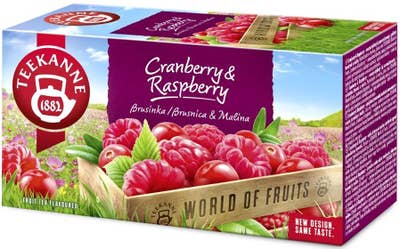 Teekanne Cranberry & Raspberry World of Fruits 45g