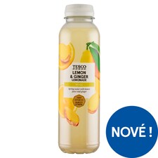 Nesycený nápoj z citronové šťávy s dužinou a zázvorem 400ml