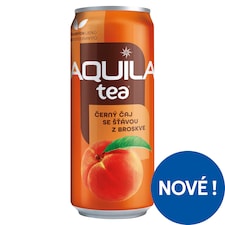 Aquila Černý čaj se šťávou z broskve 330ml