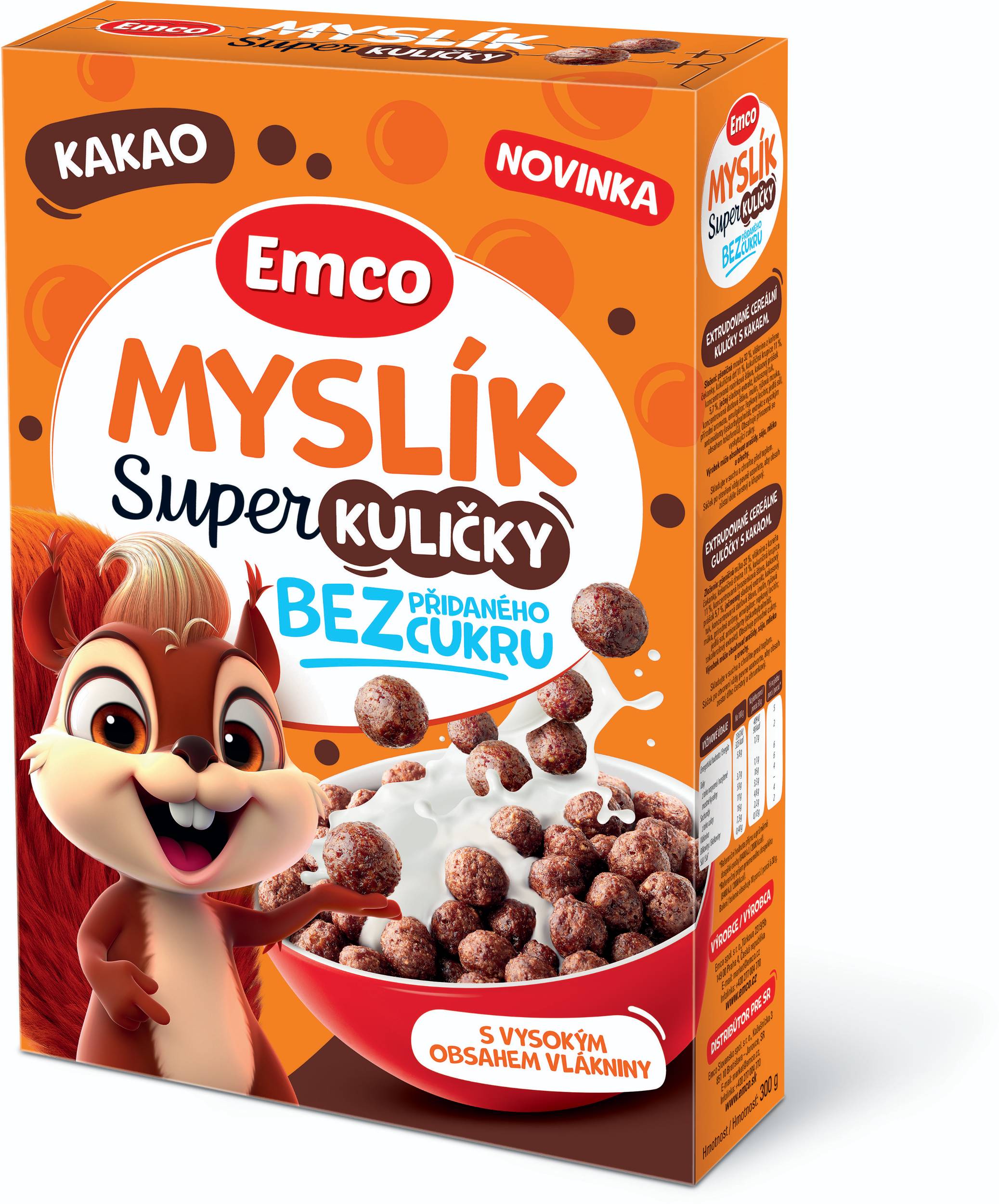 Emco Myslík Super kuličky kakao 300g