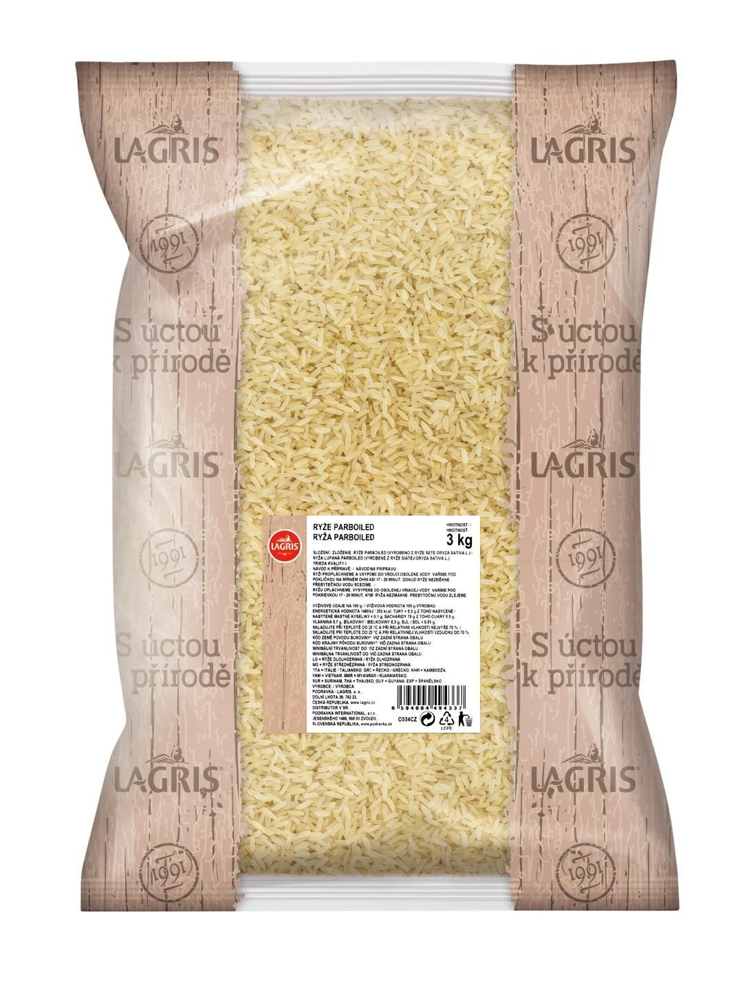 Lagris Rýže parboiled 3 kg