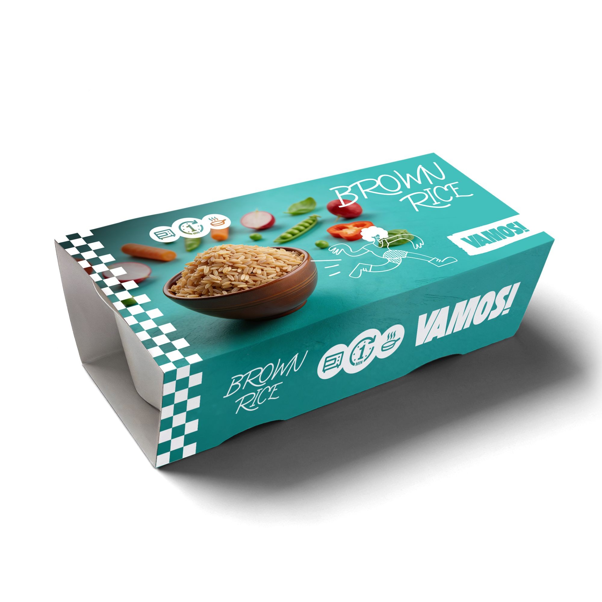 VAMOS! Hnědá rýže 2x125g