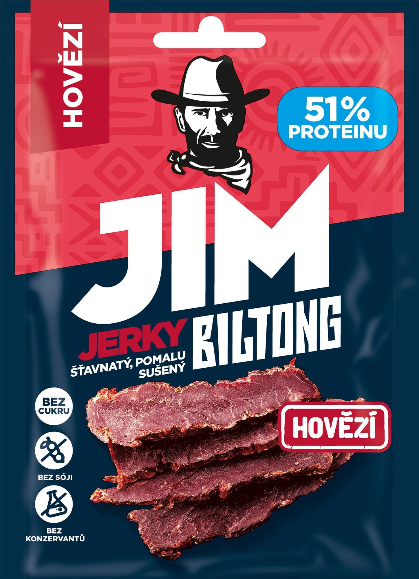 Jim Jerky Biltong hovězí 20g