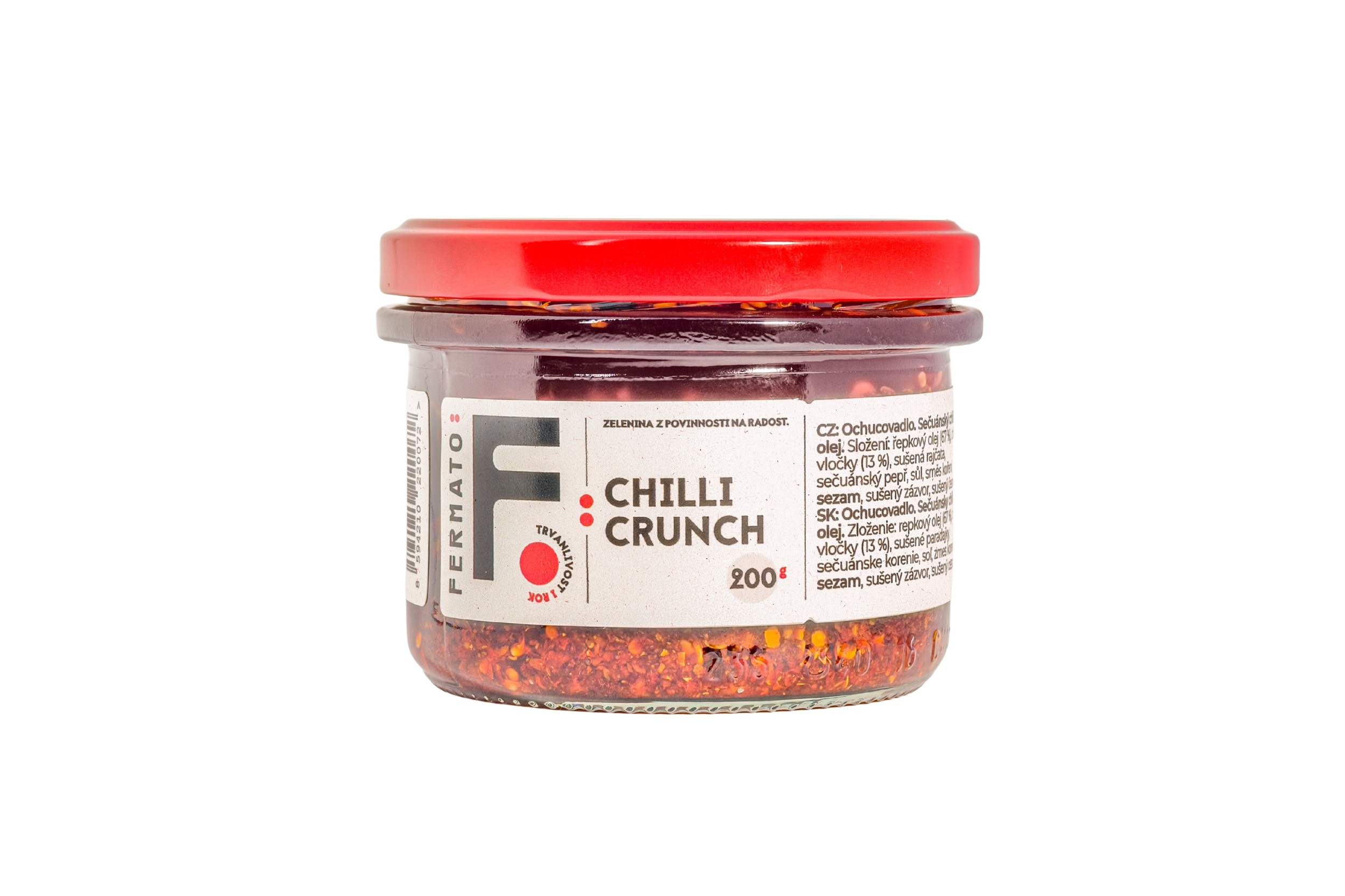 Fermato Sečuánský chilli olej Crunch Normal 200 g